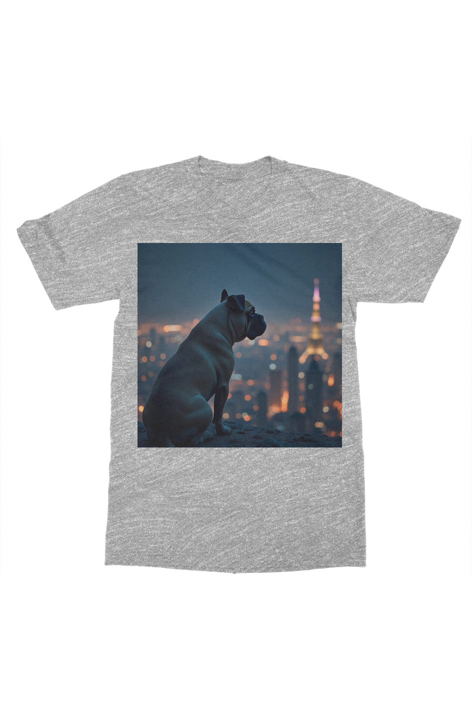 Dog among the city