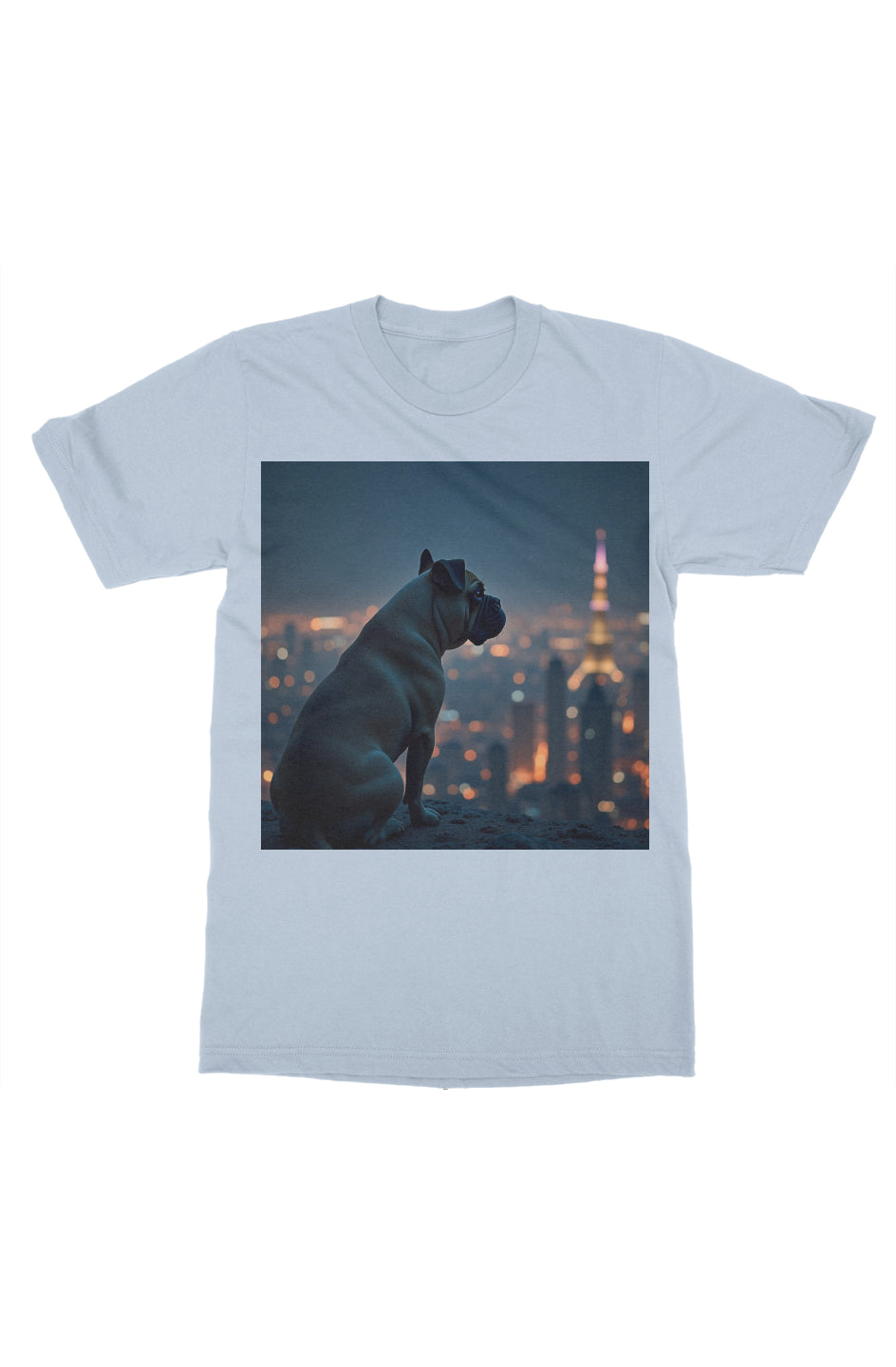 Dog among the city