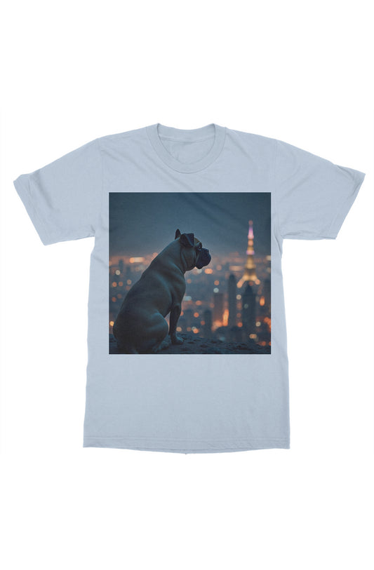 Dog among the city